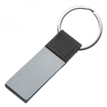 Logo trade business gifts image of: Keyring with mirror effect PENRITH