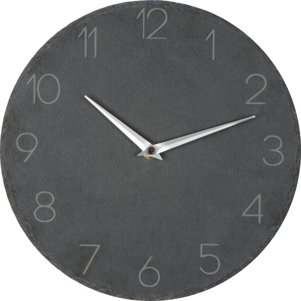 Logotrade promotional merchandise picture of: Slate wall clock GRAZ