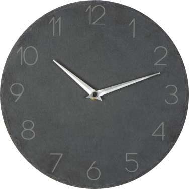 Logotrade advertising product picture of: Slate wall clock GRAZ