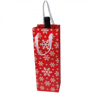 Logo trade promotional gifts image of: Wine bag in Christmas design LAPLAND