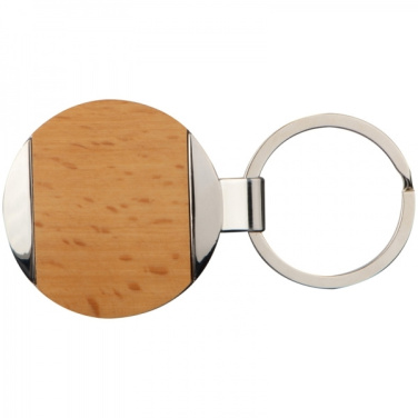 Logo trade corporate gifts image of: Wooden keyring LANGHAUS