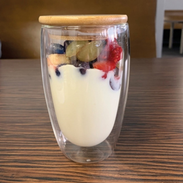 Logo trade corporate gifts picture of: Double-walled glass ZAKOPANE 500 ml