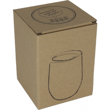 Logo trade promotional products image of: Stainless steel mug with wooden look BRIGHTON 380 ml
