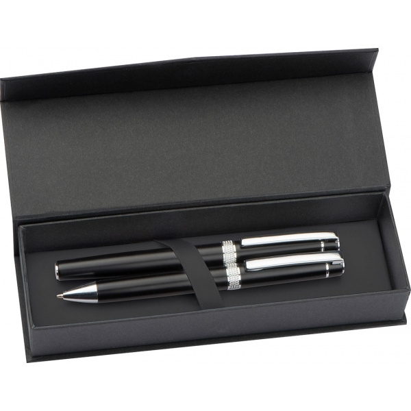 Logotrade promotional gift picture of: Metal writing set KARLOVAC