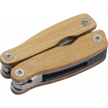 Logo trade promotional giveaway photo of: Multifunction tool bamboo LEEDS