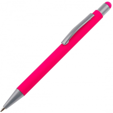 Logo trade promotional merchandise photo of: Metal ballpen touch pen soft touch SALT LAKE CITY