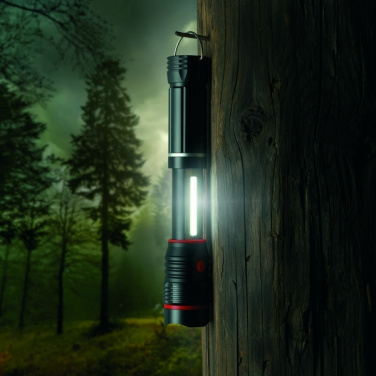 Logo trade promotional gifts picture of: Flashlight BIWA Schwarzwolf