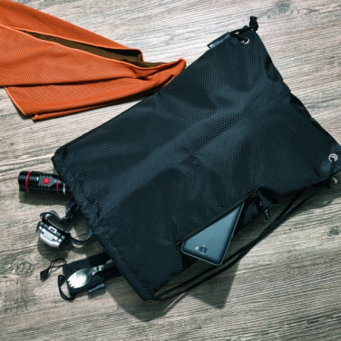 Logotrade corporate gift picture of: Drawstring bag NUNAVUT Schwarzwolf