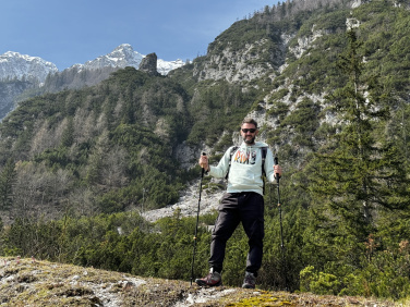 Logo trade promotional gifts picture of: Trekking poles DENALI Schwarzwolf