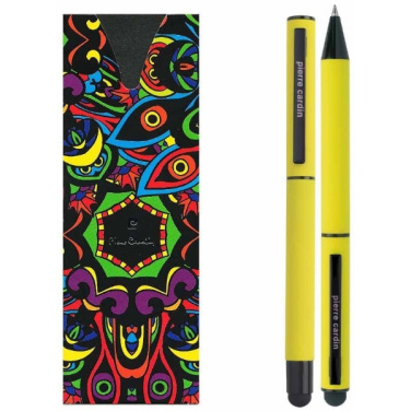 Logo trade advertising products image of: Writing set touch pen, soft touch CELEBRATION Pierre Cardin