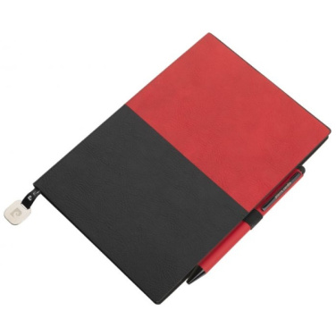 Logo trade promotional items image of: Notepad A5 & ballpoint pen REPORTER Pierre Cardin