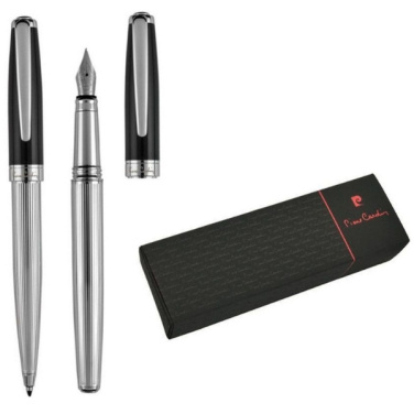 Logo trade corporate gifts picture of: Writing set ballpoint pen & fountain pen CHRISTOPHE Pierre Cardin