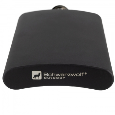 Logotrade advertising product picture of: Hip flask MADONIE Schwarzwolf