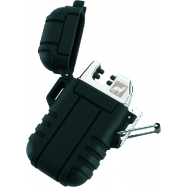 Logo trade promotional gifts image of: Ecological lighter SANFORD Schwarzwolf