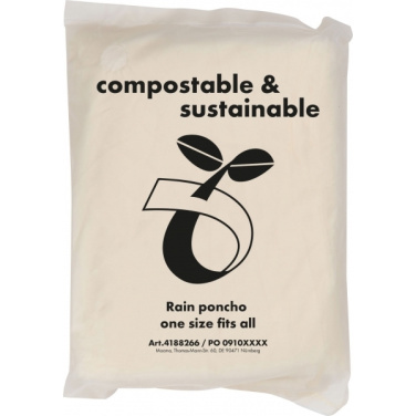 Logo trade promotional gifts image of: Rain poncho FLEURUS