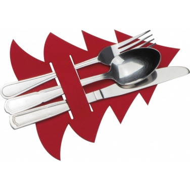 Logo trade promotional gifts image of: Cutlery pad in Christmas tree shape DUFFEL
