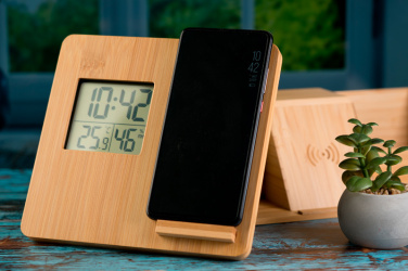 Logotrade corporate gifts photo of: Bamboo weather station GRANADA