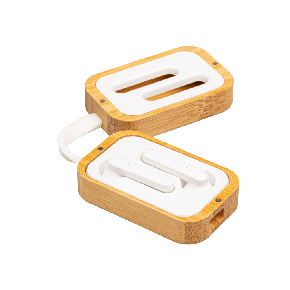 Logo trade promotional giveaway photo of: Bluetooth earbuds BARCELONA