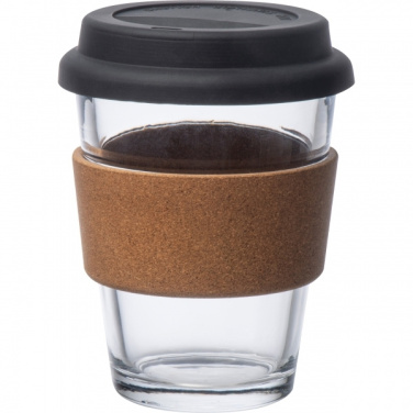 Logotrade promotional products photo of: Glass drinking cup WROCŁAW 350ml