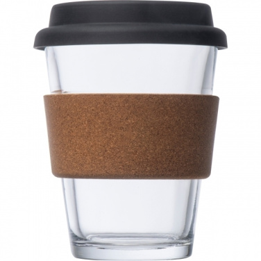 Logo trade promotional giveaways image of: Glass drinking cup WROCŁAW 350ml