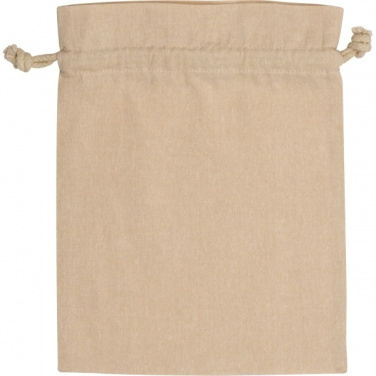 Logo trade promotional giveaways image of: Recycled cotton bag PASADENA