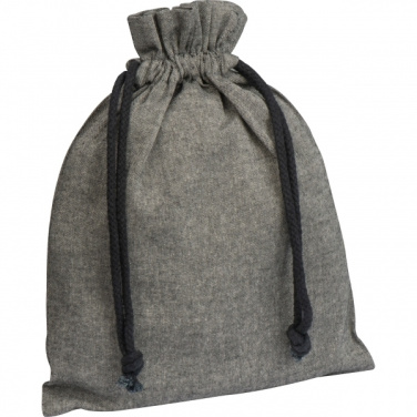 Logo trade promotional giveaways image of: Recycled cotton bag PASADENA