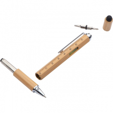 Logo trade promotional giveaways image of: 6in1 multifunctional pen COIMBRA