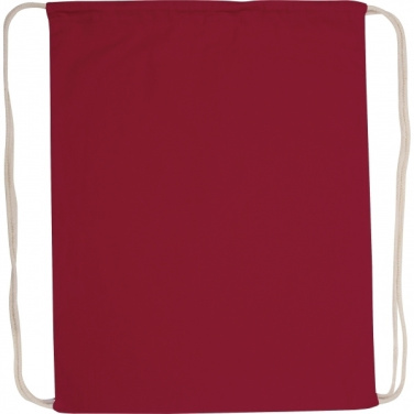 Logo trade advertising products picture of: Cotton gym bag BUDAPEST