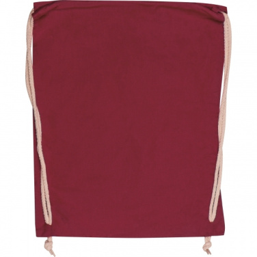 Logo trade business gift photo of: Cotton gym bag CARLSBAD