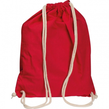 Logotrade promotional product picture of: Cotton gym bag CARLSBAD