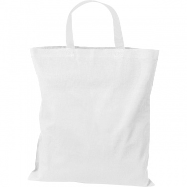 Logo trade promotional merchandise image of: Cotton bag with short handles BREGENZ