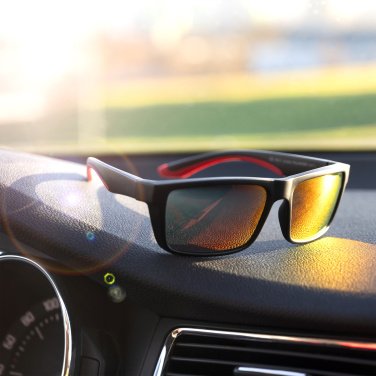 Logo trade business gifts image of: Sunglasses IRAVADI Schwarzwolf