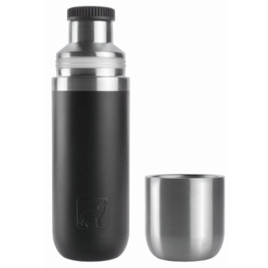 Logo trade advertising products picture of: Vacuum bottle DINARA Schwarzwolf