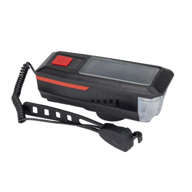 Logo trade business gift photo of: Solar bike light with horn, MC-5