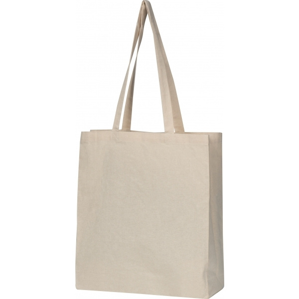 Logo trade promotional product photo of: Organic cotton bag with bottom fold INNSBRUCK