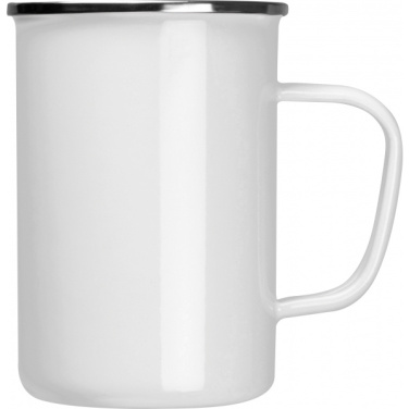 Logo trade corporate gift photo of: Enamel cup Adelaine