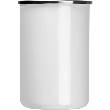 Logo trade corporate gift photo of: Enamel cup Adelaine