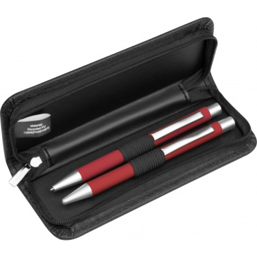 Logo trade promotional merchandise photo of: Writing set soft touch Uppsala