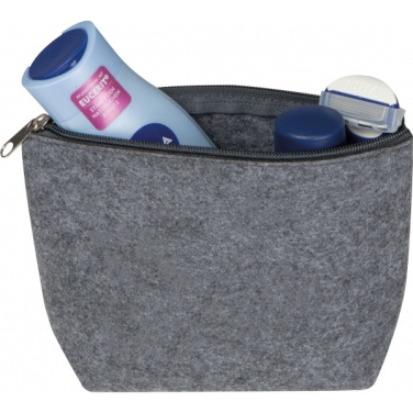 Logo trade promotional giveaway photo of: RPET cosmetic bag Cremona