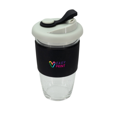 Logotrade advertising product picture of: Glass coffee cup 424 ml