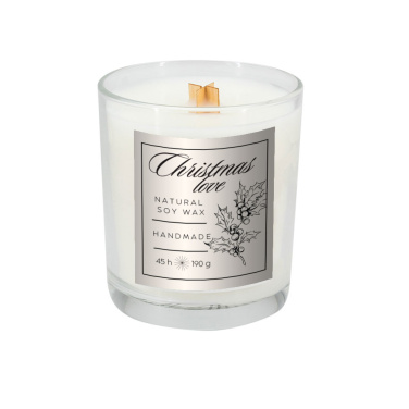 Logo trade promotional merchandise photo of: Soy candle 190g Christmas love