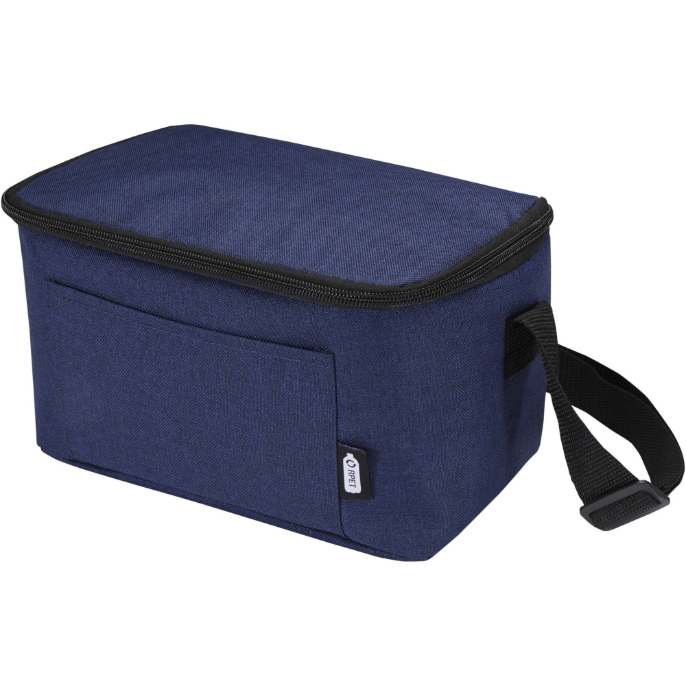 Logo trade promotional giveaway photo of: Tundra 6-can GRS RPET cooler bag 5L