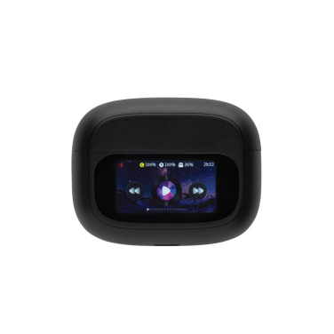 Logotrade promotional items photo of: Airtune RCS recycled plastic ANC earbuds with touch screen