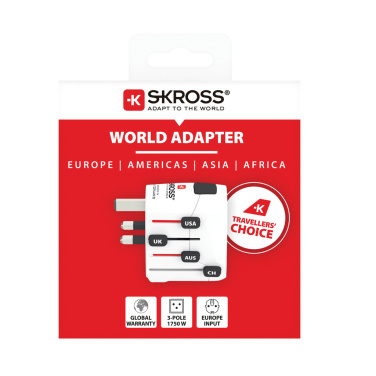 Logotrade corporate gift picture of: SKROSS Pro 3-Pole World Travel Adapter