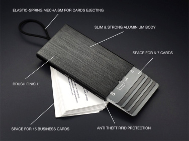 Logo trade promotional gifts picture of: RFID credit and business card holder 126615500