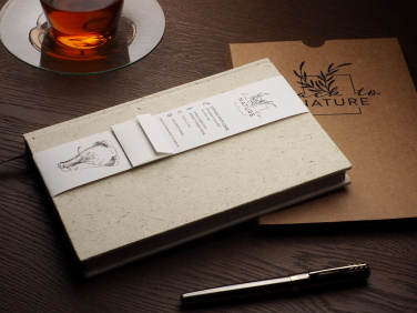 Logo trade promotional items image of: Recycled Elephant Poo Notebook 209734400