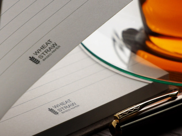 Logo trade promotional giveaways image of: Recycled Hemp Notebook 209734300