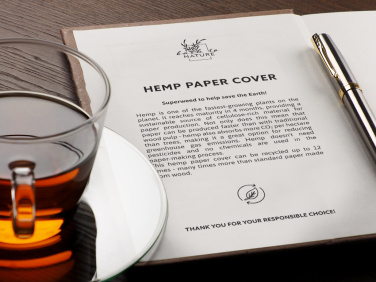 Logotrade promotional item image of: Recycled Hemp Notebook 209734300