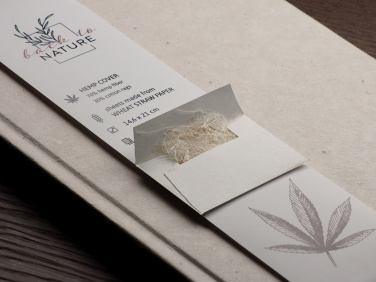Logotrade corporate gift image of: Recycled Hemp Notebook 209734300