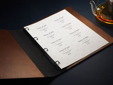 Logo trade promotional items image of: Menu cover 1106121